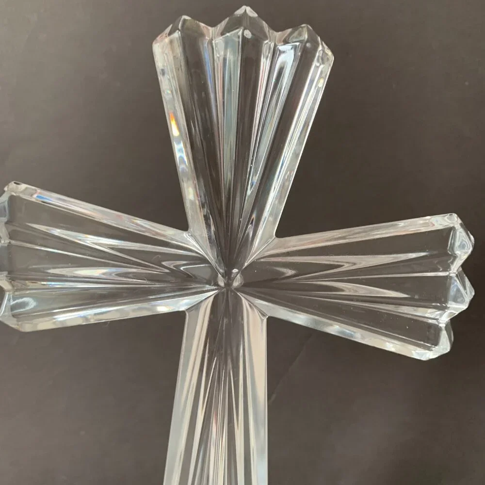 SAMOBOR BY ROGASKA 24% LEAD CRYSTAL CROSS MADE IN SLOVENIA - Picture 2 of 10